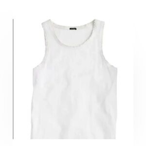 J Crew Faux Leather Trim Tank❤️